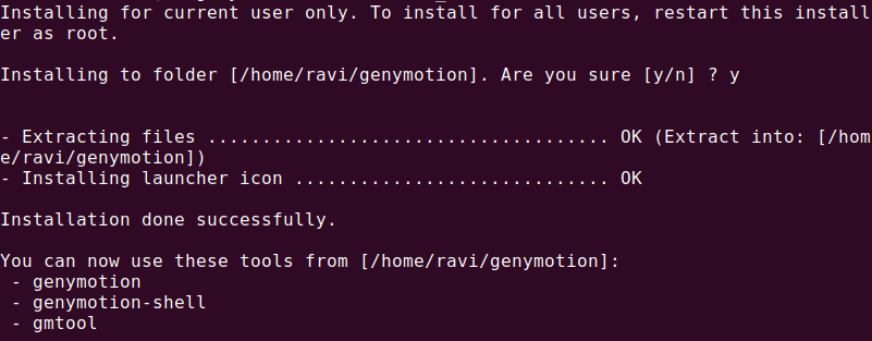在 Ubuntu 中安装 Genymotion